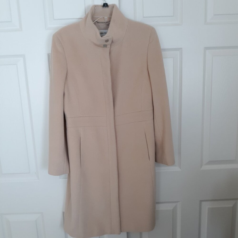 Calvin Klein Vintage Angora Wool Coat - EUC Womans Size 8